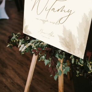tablica powitalna, tablica powitalna dla gości, weselne dekoracje