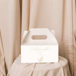 białe pudełka na ciasto, ekologiczne pudełka na ciasto, pudełka na ciasto i tort