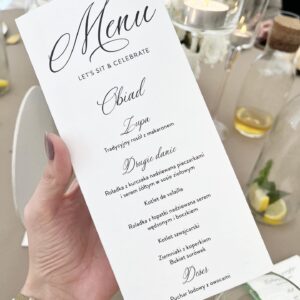 menu ślubne 3w1, menu ślubne klasyczne, menu ślubne obrotowe