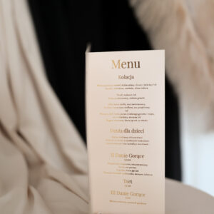 menu, winietka na wesele, ksiega gosci