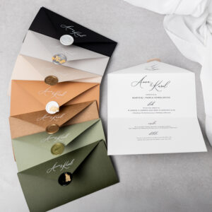 Zaproszenia ślubne eleganckie białe w formie listu letter no.1