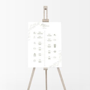 plan wesela boho plakat, harmonogram wesela, harmonogram wesela płyta