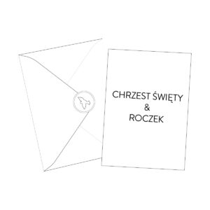 Zaproszenie na Chrzest Święty i Roczek
