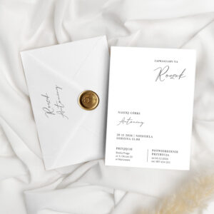 Zaproszenia na roczek minimalistyczne - zdjęcie główne