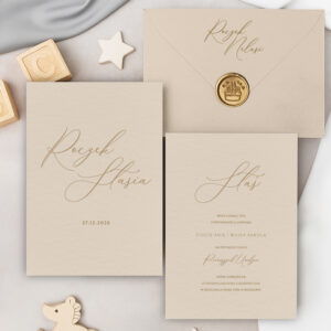 Zaproszenia na roczek z kokardą luxury - zdjęcie główne