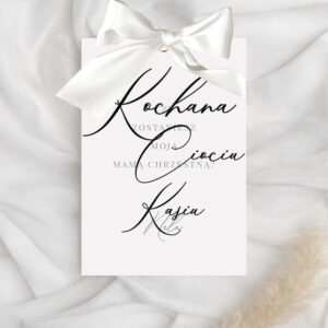 Karta z prośbą o bycie chrzestną, zapytanie dla chrzestnej, prośba o bycie chrzestną