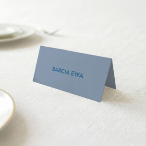 Niebieskie winietki na Komunię Świętą 