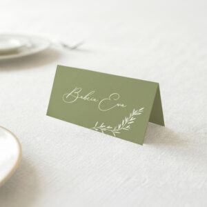 Zielone winietki z białym zadrukiem na Komunię Świętą - zdjęcie główne