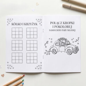 kolorowanki weselne, kolorowanki i zadania weselne, kolorowanki dla dzieci na wesele