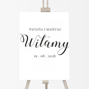 tablica powitalna na wesele, minimalistyczna tablica powitalna, tablica powitalna na wesele pobieramy się